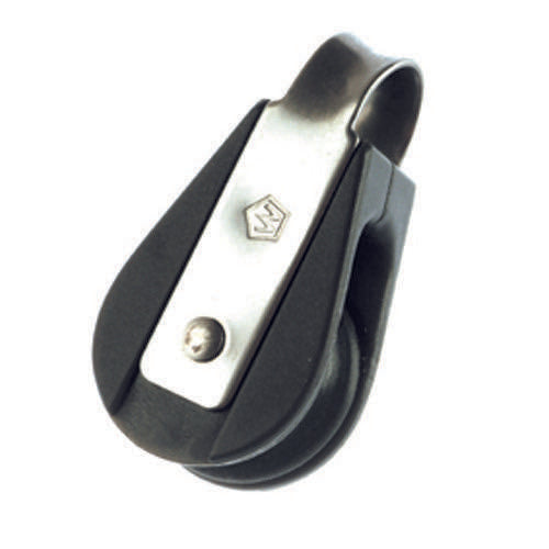 Plain Bearing Single Block Sheave Dia 25mm - Fixed Eye