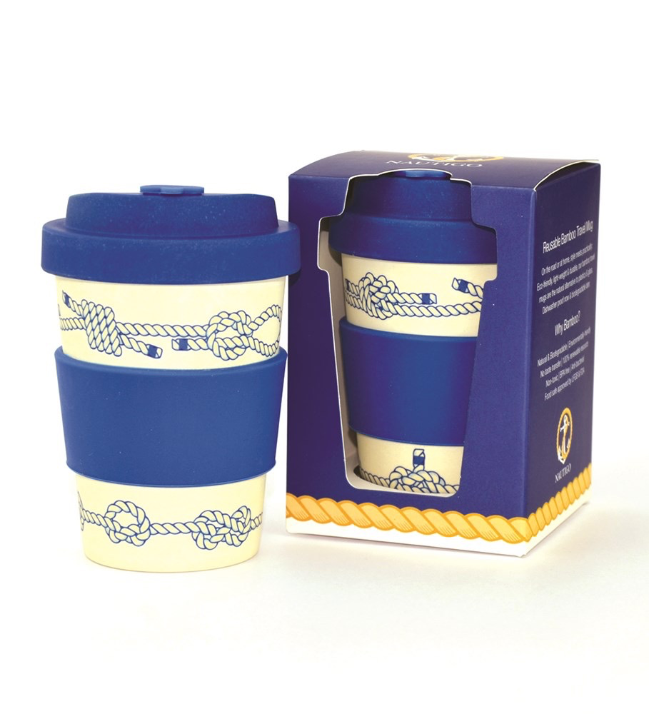 ‘Nautical Knots’ - 300ml Bamboo Travel Mug