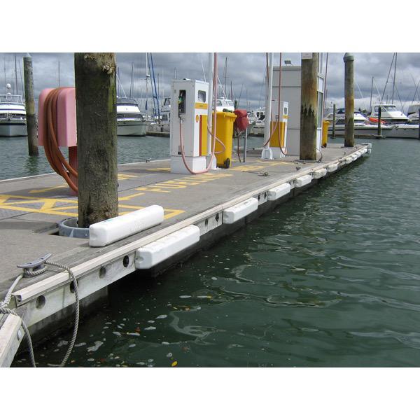 Straight Dock Fender - White