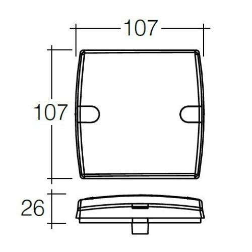 12V Model 34 L.E.D Slimline Trailer Lamp Pack w/ Licence Plate Lamp & 0.5m Hard-Wired Tinned Cable per Lamp & S/S Fittings
