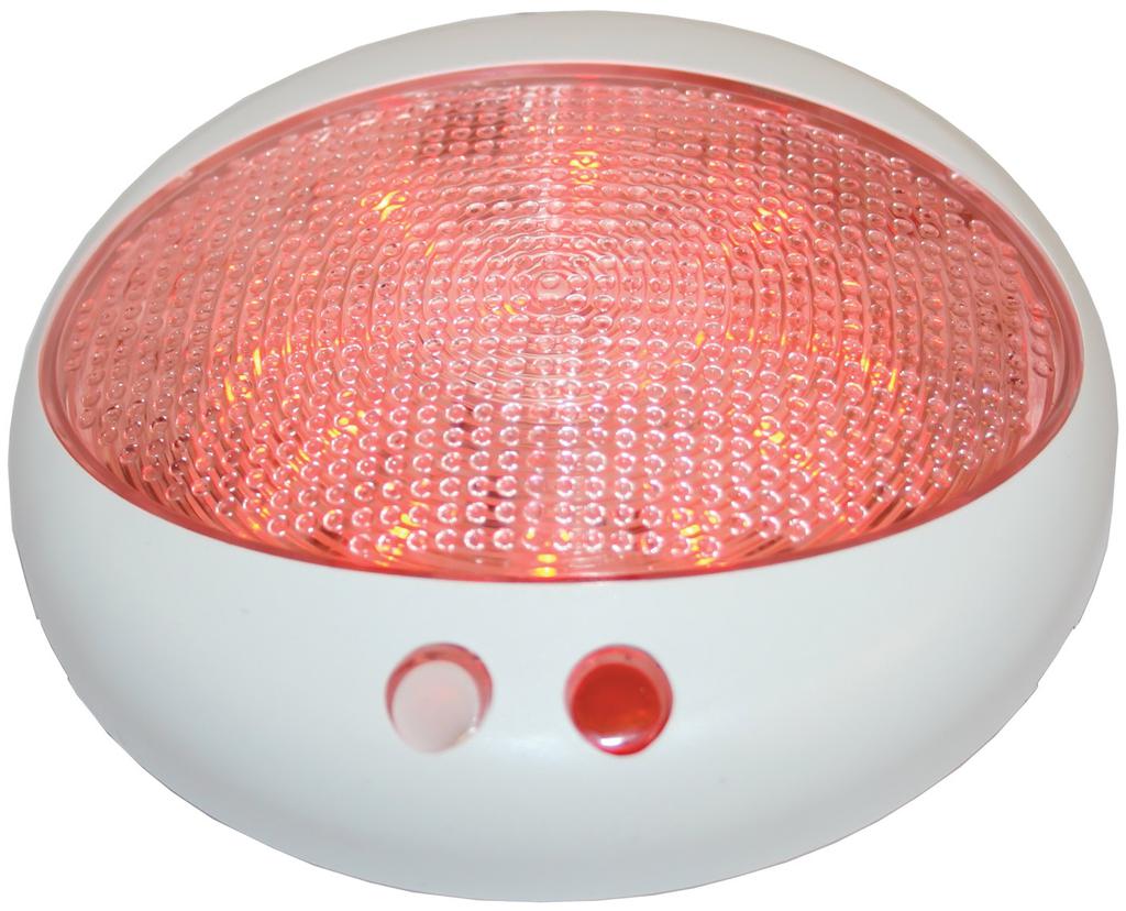 Dome Light - LED - White / Red with Dimming Function - 12/24V DC