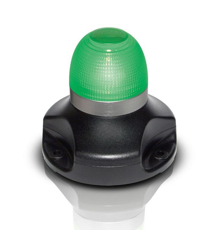 9-33V DC Multivolt LED 360 Degree Multi-flash Signal Lamp - Surfae Mount - Green