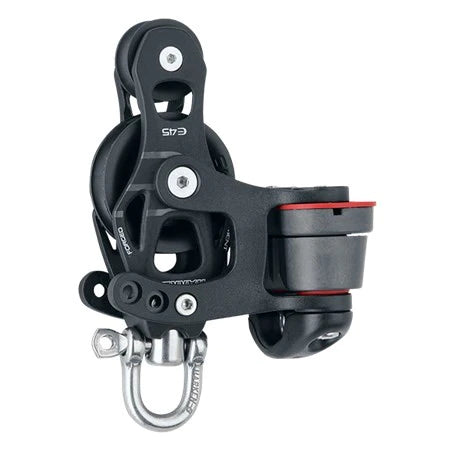 45mm Aluminum Element Fiddle Block - Swivel, Cam Cleat