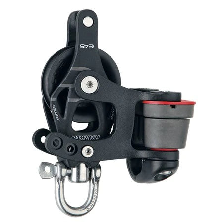45mm Aluminum Element Block - Swivel, Becket, Cam Cleat