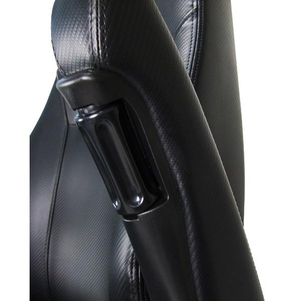 Seafarer Pilot Seat with Pedestal & Footrest - Black Carbon