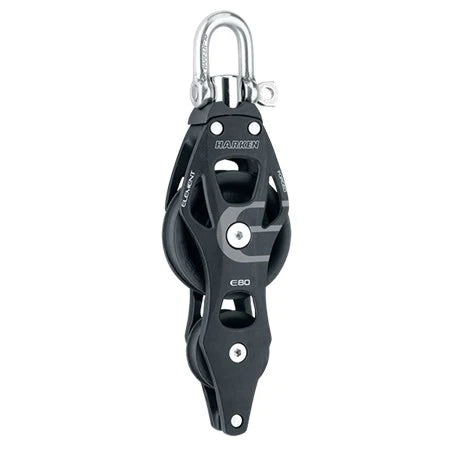 80mm Aluminum Element Fiddle Block - Swivel, Becket