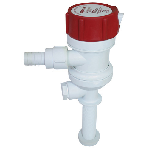 Tournament Series Dual Port Livewell Pump - 500 GPH - Straight Thru-Hull Inlet