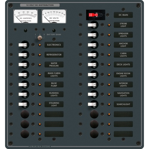 DC Main + 22 Positions, White Toggle