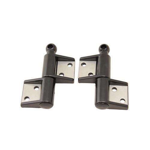 Spring Release Hinges - 73 x 50 x 13mm - Sold as Pair