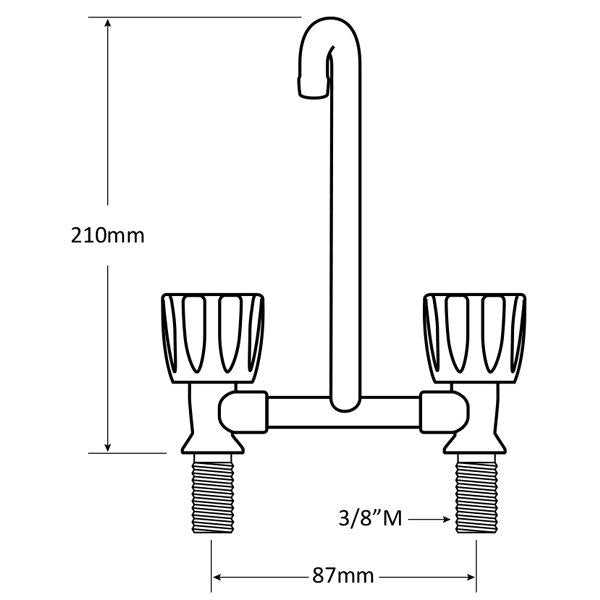 Twin Mixer & Faucet