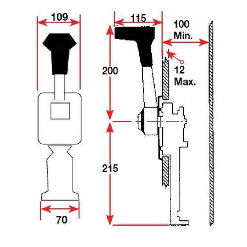 Side Mount Control - B700SM - Standard Control