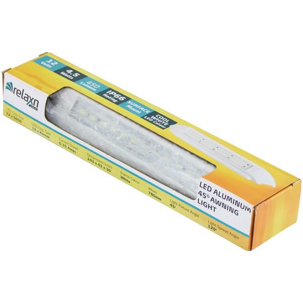 LED Alloy 45° Awning light - 12V