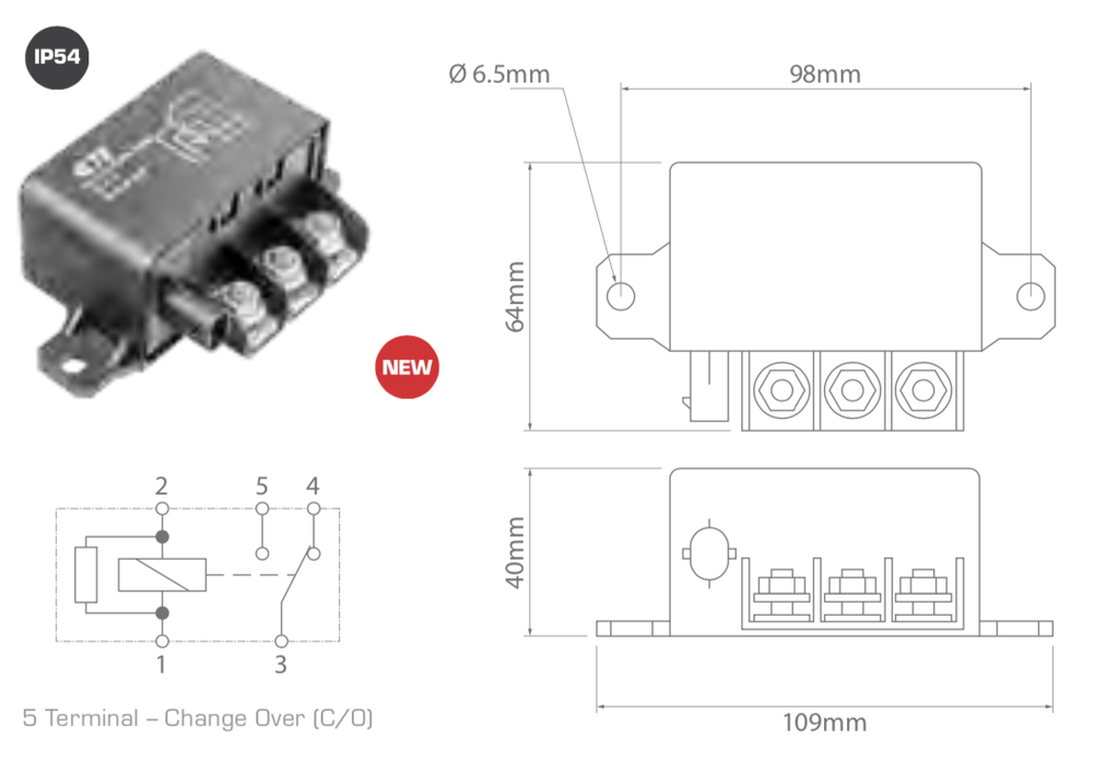 Relay 12V/150A Change Over