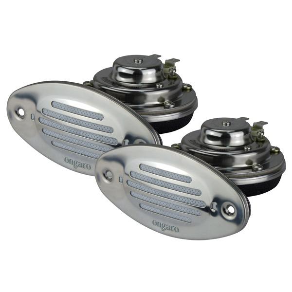12V Stainless Steel Horn Recessed
