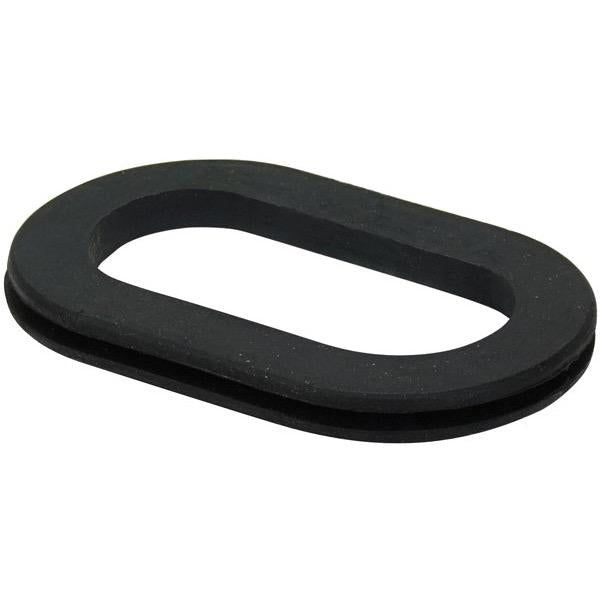 Black Panel Grommet/Trim Ring - Oval - 100 x 46mm