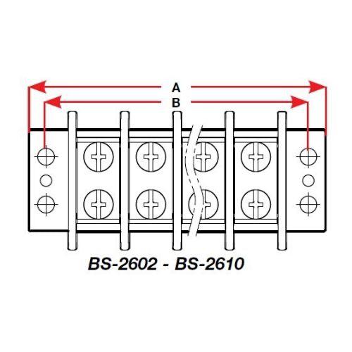 Terminal Block 2 Circuit 65A 600V