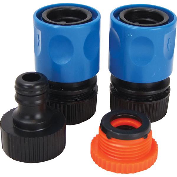Drinking Water Hose w/ 2 PVC Quick Connect Fittings - 12mm x 10m - Per Roll