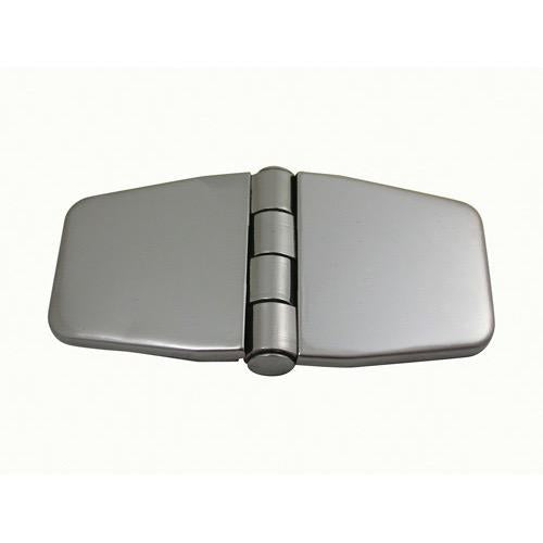Covered Hinges S/S - Length Flat: 80mm - Width: 40mm - Depth: 7mm