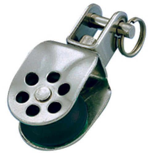 Stainless Steel Block Sheave Dia 25mm - Swivel w/ Clevis