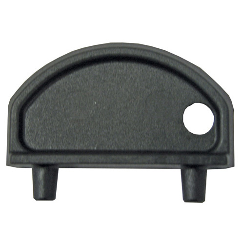 Attwood Vented Deck Fill - Black - Straight - 83mm