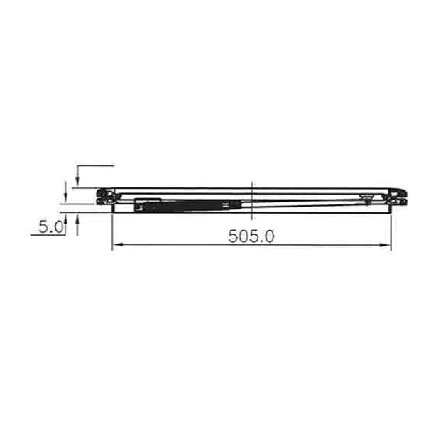 Aluminium Square Dual Telescopic Hatch - 564mm x 564mm