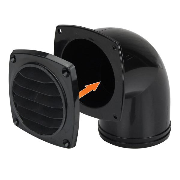 Surface Mounting 90° Tail Vent - 76mm