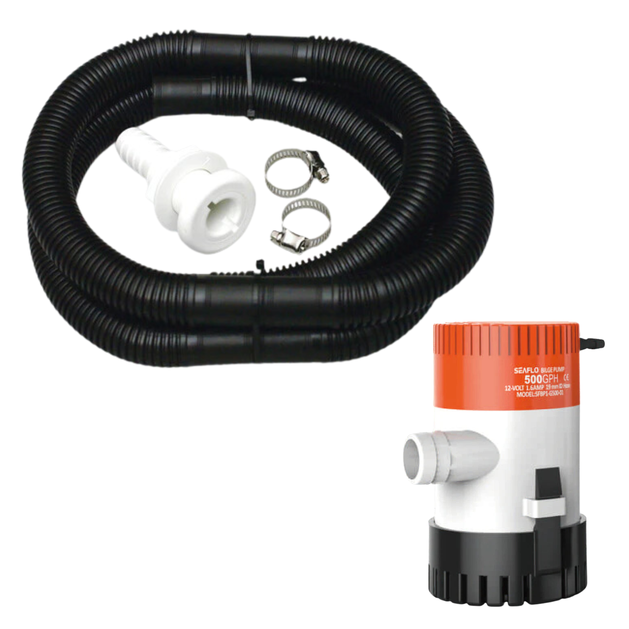 Seaflo - Seaflo 500 GPH + Hose Kit 20mm