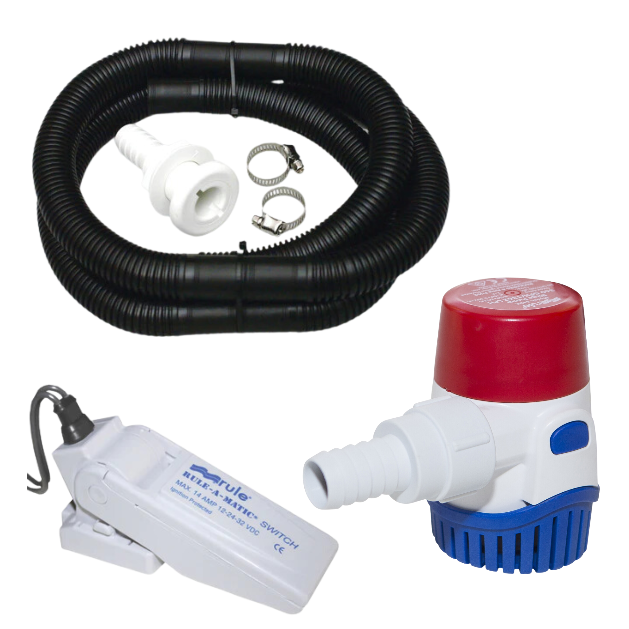 Rule - Rule 1100GPH + Hose Kit 20mm + Float Switch