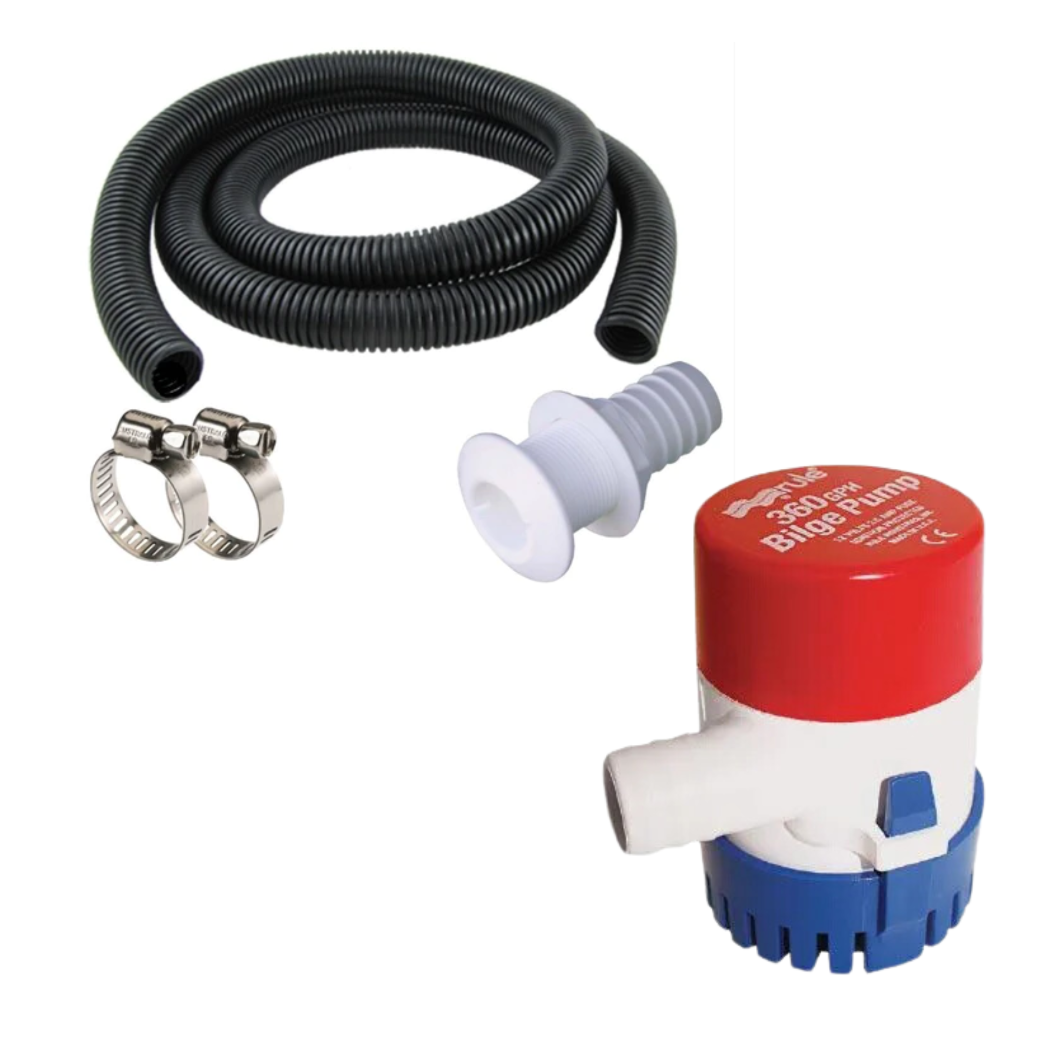 Rule - Rule 360GPH + Premium Hose Kit