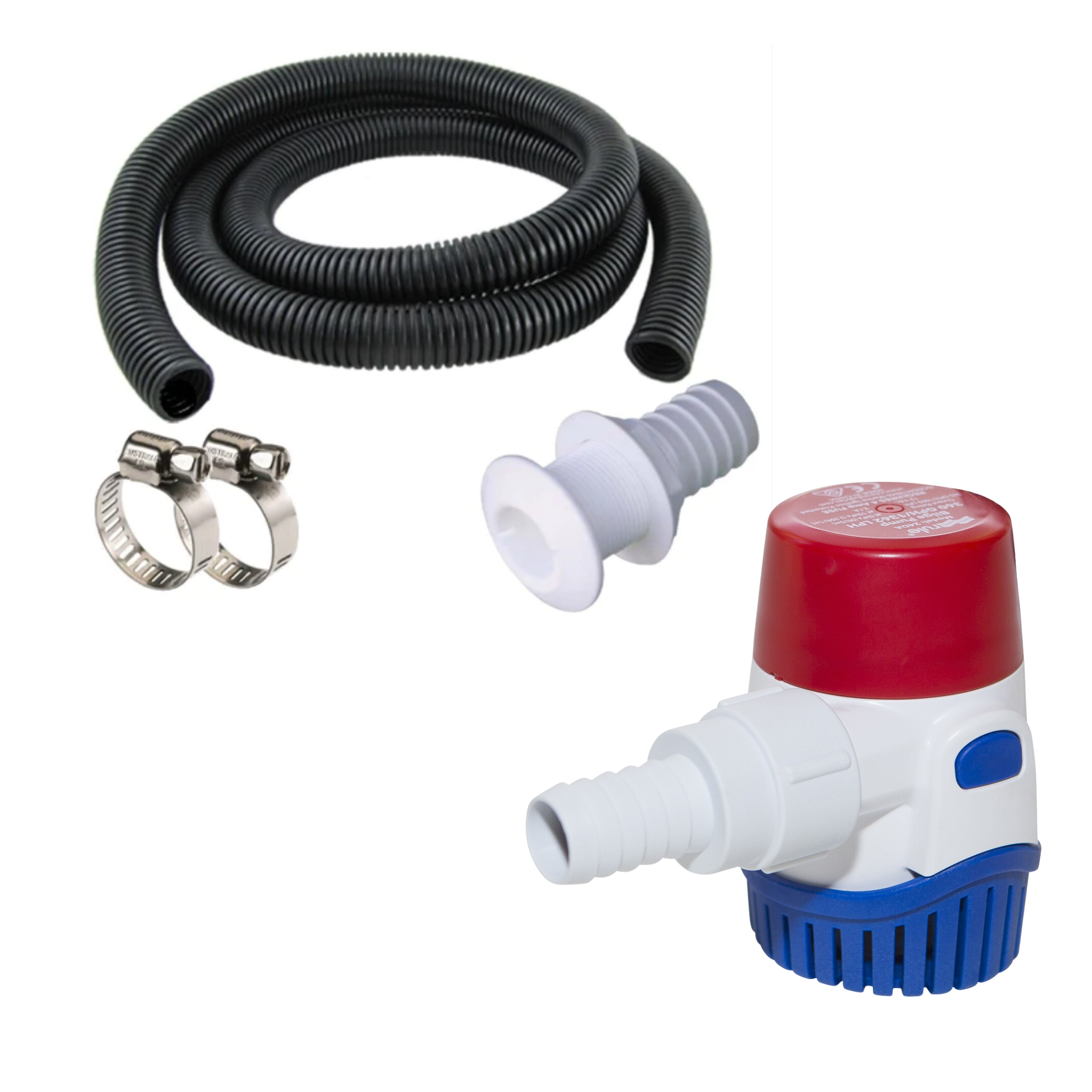 Rule - Rule 1100GPH + Premium Hose Kit 20mm