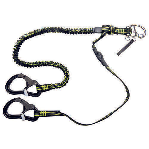 Safety Tether Proline'R Releasable - 3 Snap Hook - Elastic - 2m + 1m