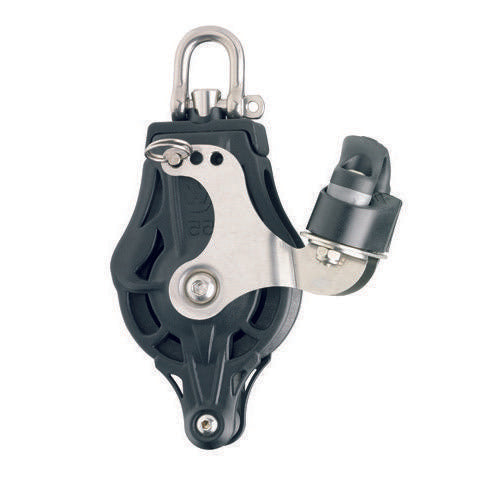 Plain Bearing Single Block Sheave Dia 35mm - Swivel Head w/ Becket & Cam
