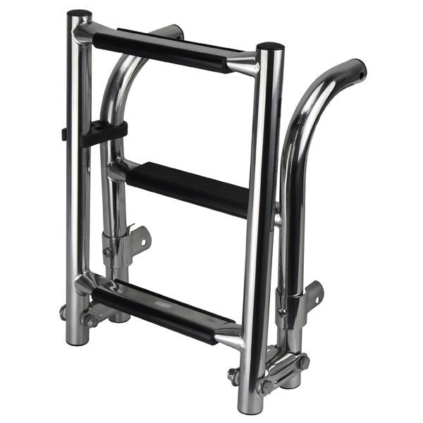 Stainless Steel Folding Transom Mount Ladder