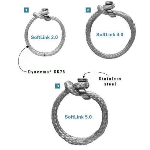 Softlink 3.0 - Soft Shackle - Loop Dia: 3mm - Loop Length: 70mm