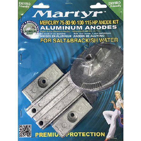 Aluminium Anode Kit - Mercury - Suits 75-80-90-100-115 HP - 0.832kg