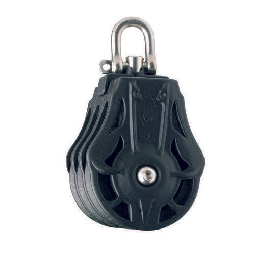 Plain Bearing Triple Block Sheave Dia 55mm - Swivel Head