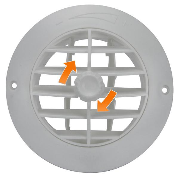 ABS Plastic White Round Air Vent