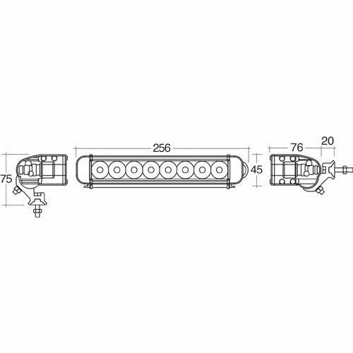 9-32V Heavy-Duty L.E.D Work Lamp Marine Flood Beam - 2400 Lumens