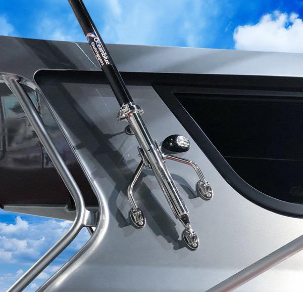 Stainless Steel Outrigger Base Wishbone suits 41mm Poles - Sold as Pair