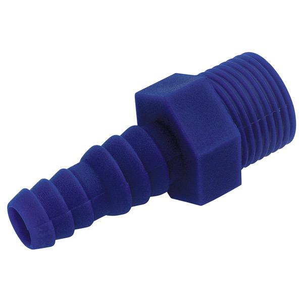 Waste Tank Nylon Fitting - 3/8" BSP to 10/12mm Tail