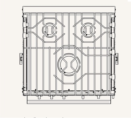 3 Burner Gimballed Oven - North American Standard Size