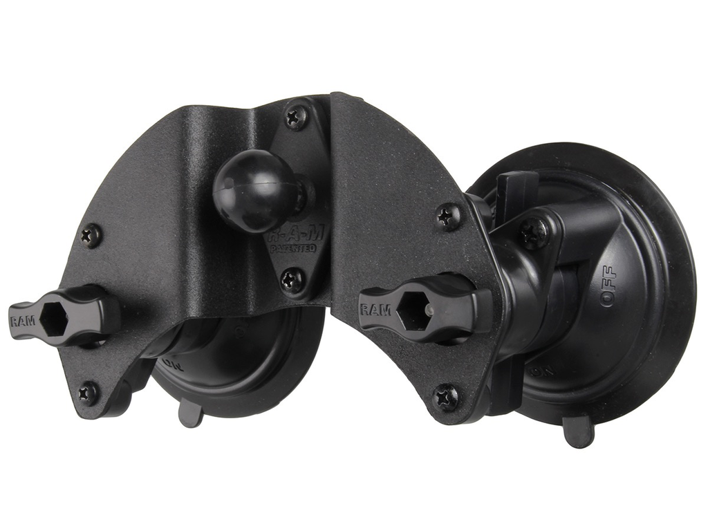 RAM Dual Articulating Suction Cup Base with 1" Ball Base
