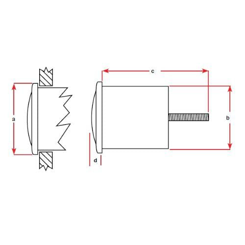 Premier Pro Domed Gauge - Tachometer