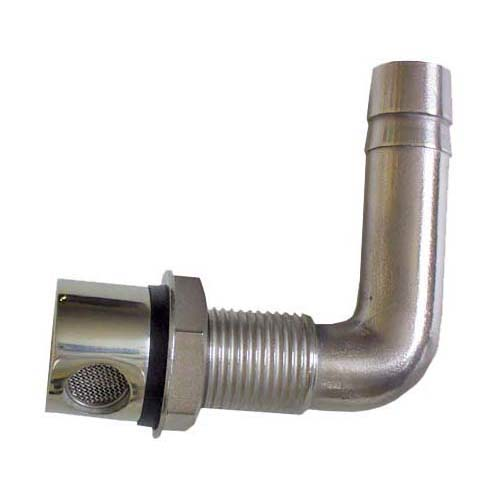 Fuel Breater - Stainless Steel - 90 Degree - Facing Up