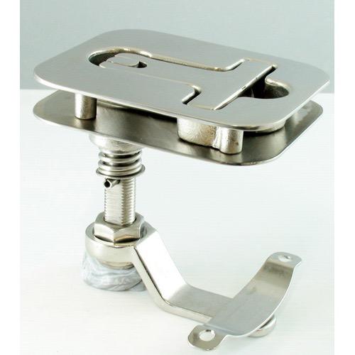 T Floor Hatch Catch - Cast Stainless Steel 13-19mm Deck Thickness