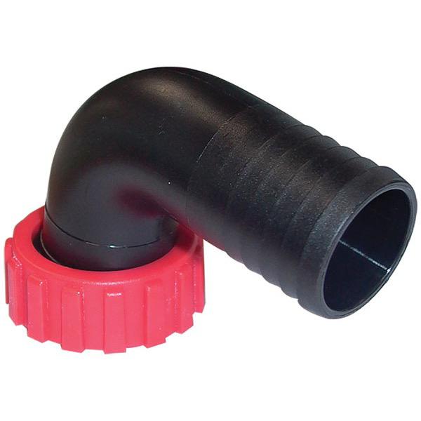 Nylon Pumping Fitting 1-1/2" BSP 90° Swivel Connector 38mm Tail