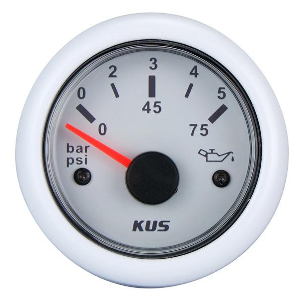 12/24V Oil Pressure Gauge - 52mm Dia.