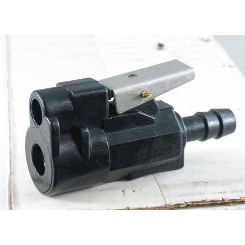 Fuel Line Fitting - Black Plastic - Mercury (99 on) Tank End - Hose: 10mm