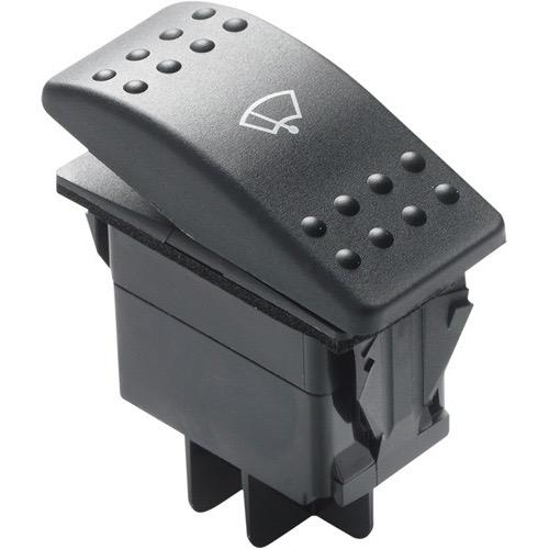Three-position Rocker Switch for Windscreen Wipers (OFF - 1 - 2)