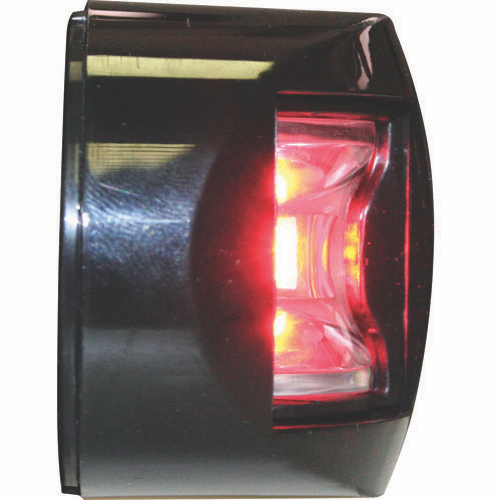 LED Port & Starboard Navigation Lights - Black Side Mount - 12V